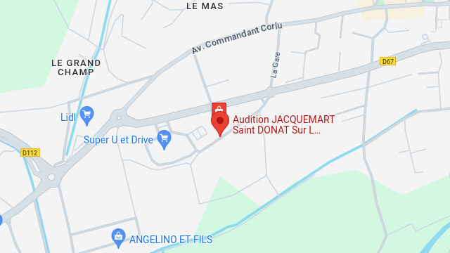 Localisation du centre auditif